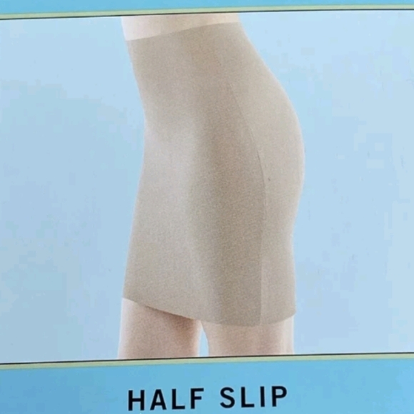 L • Assets by Spanx • Power Mesh Shaping Tummy Smoothing Half Slip - Beige - Picture 3 of 8